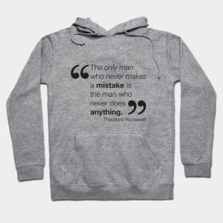 Don't be afraid to make mistakes - black Hoodie